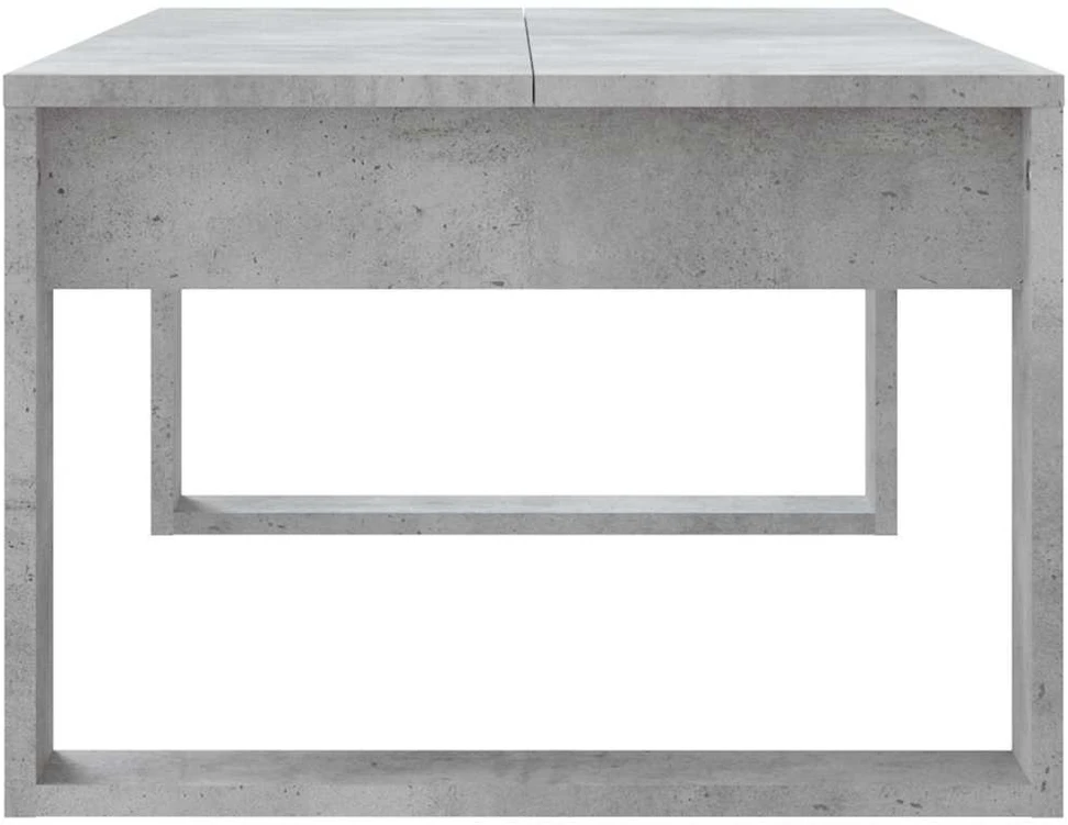 Kavos staliukas, betono pilkas, 102x50x35cm, apdirbta mediena