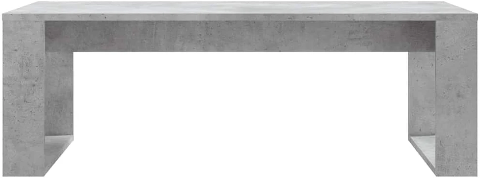 Kavos staliukas, betono pilkas, 102x50x35cm, apdirbta mediena