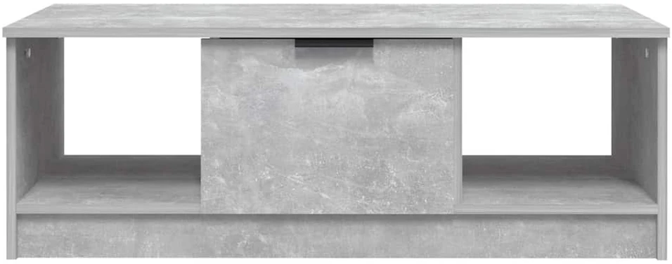 Kavos staliukas, betono pilkas, 102x50x36cm, apdirbta mediena