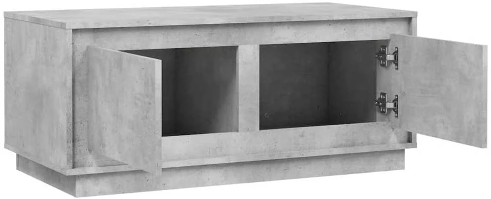 Kavos staliukas, betono pilkas, 102x50x44cm, apdirbta mediena