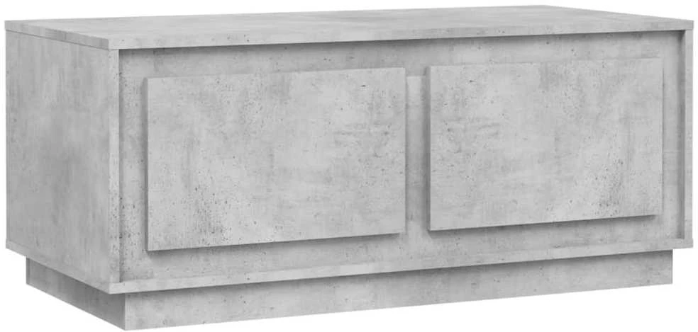 Kavos staliukas, betono pilkas, 102x50x44cm, apdirbta mediena