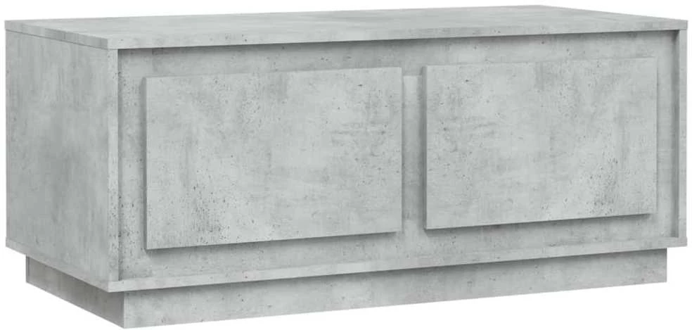 Kavos staliukas, betono pilkas, 102x50x44cm, apdirbta mediena