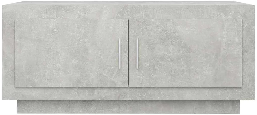 Kavos staliukas, betono pilkas, 102x50x45cm, apdirbta mediena