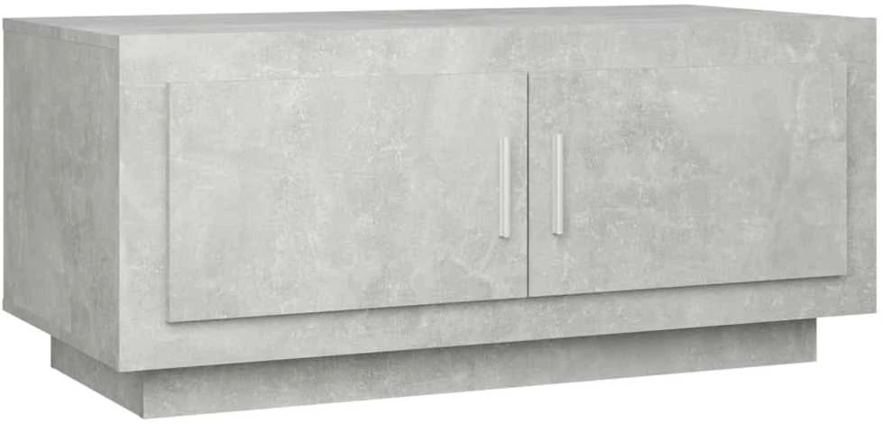 Kavos staliukas, betono pilkas, 102x50x45cm, apdirbta mediena