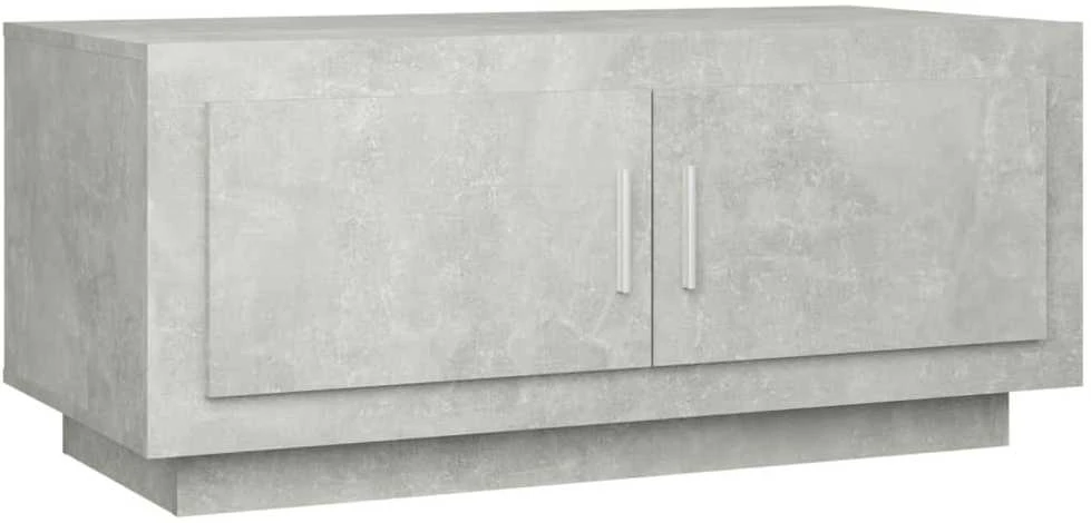 Kavos staliukas, betono pilkas, 102x50x45cm, apdirbta mediena