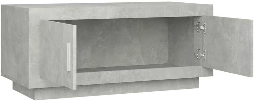 Kavos staliukas, betono pilkas, 102x50x45cm, apdirbta mediena