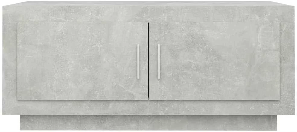 Kavos staliukas, betono pilkas, 102x50x45cm, apdirbta mediena