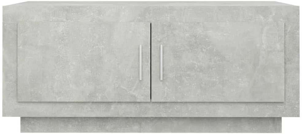 Kavos staliukas, betono pilkas, 102x50x45cm, apdirbta mediena