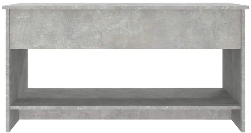 Kavos staliukas, betono pilkas, 102x50x52,5cm, apdirbta mediena