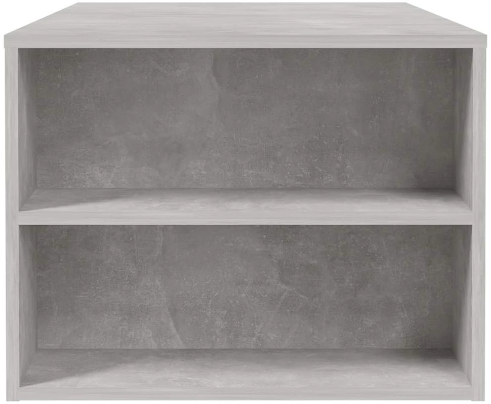 Kavos staliukas, betono pilkas, 102x55x42cm, apdirbta mediena
