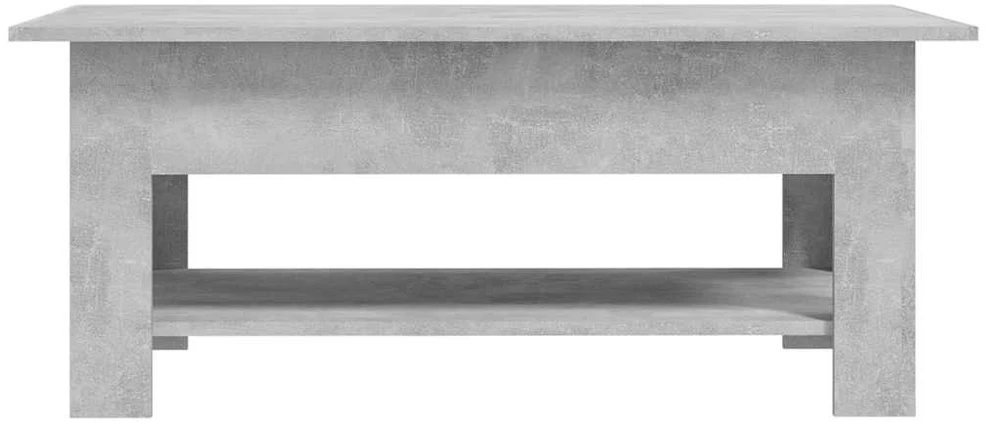 Kavos staliukas, betono pilkas, 102x55x42cm, apdirbta mediena