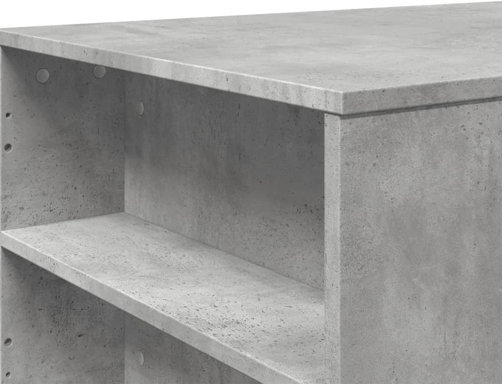 Kavos staliukas, betono pilkas, 102x55x42cm, apdirbta mediena