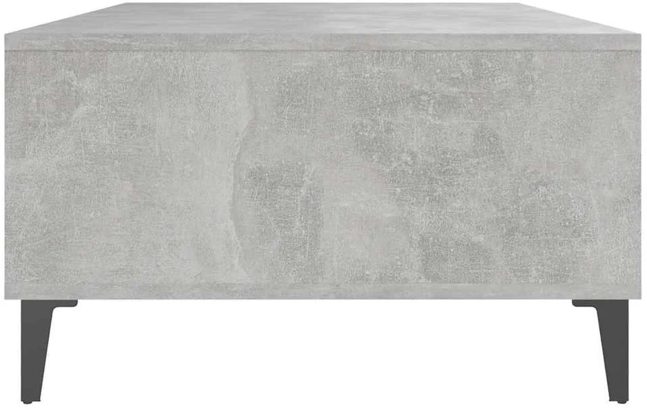 Kavos staliukas, betono pilkas, 103,5x60x35cm, apdirbta mediena