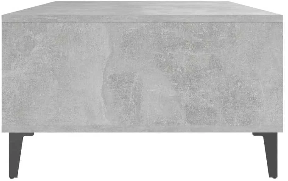 Kavos staliukas, betono pilkas, 103,5x60x35cm, apdirbta mediena