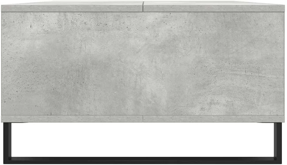 Kavos staliukas, betono pilkas, 104x60x35cm, apdirbta mediena