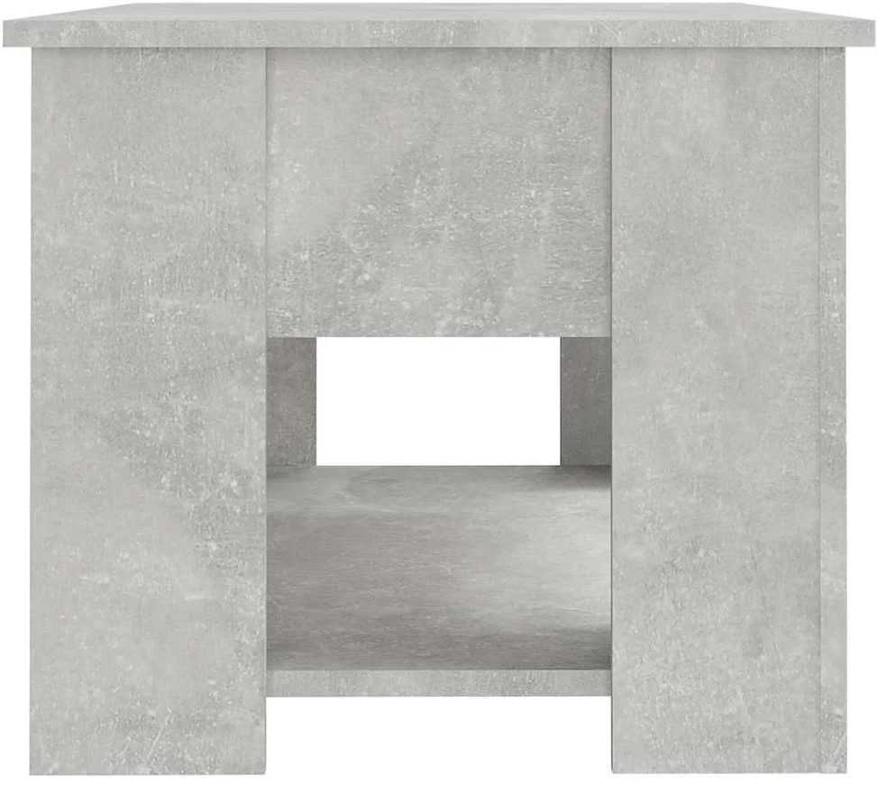 Kavos staliukas, betono pilkas, 79x49x41cm, apdirbta mediena
