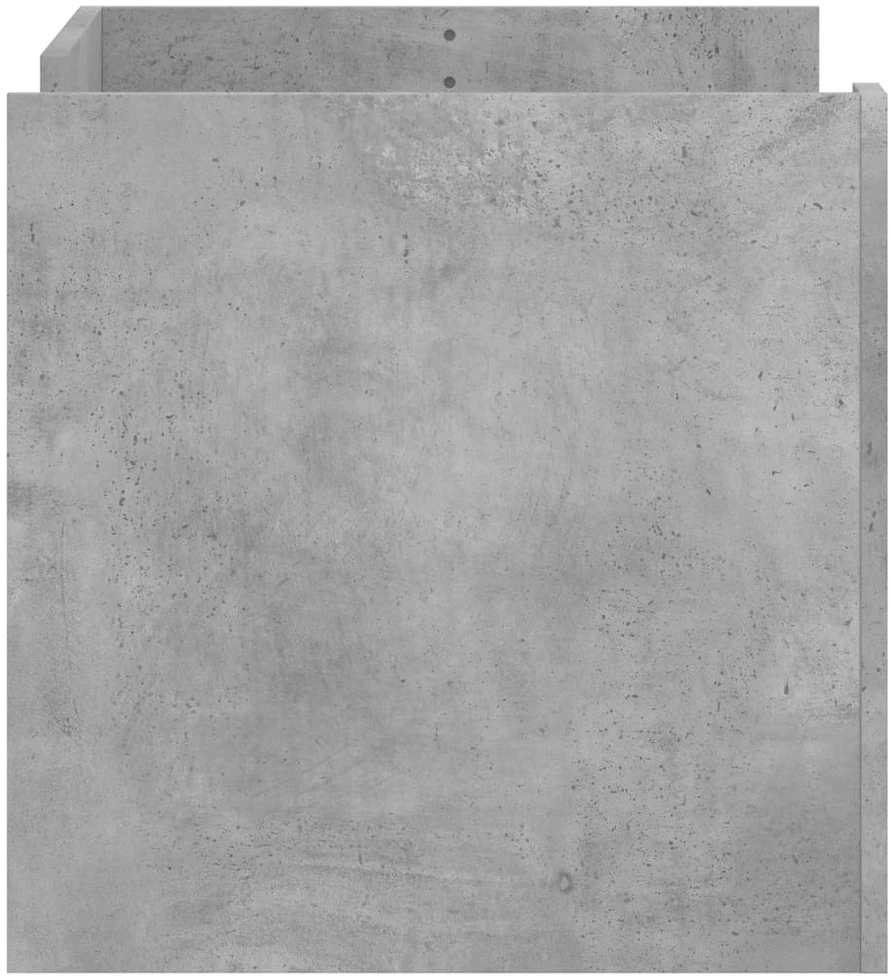 Kavos staliukas, betono pilkas, 80x50x50cm, apdirbta mediena