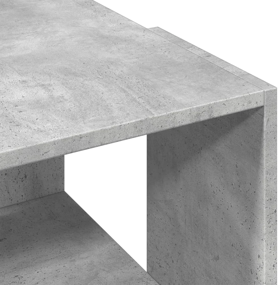 Kavos staliukas, betono pilkas, 89,5x48x30cm, apdirbta mediena