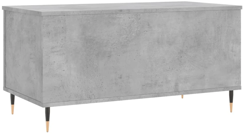 Kavos staliukas, betono pilkas, 90x44,5x45cm, apdirbta mediena