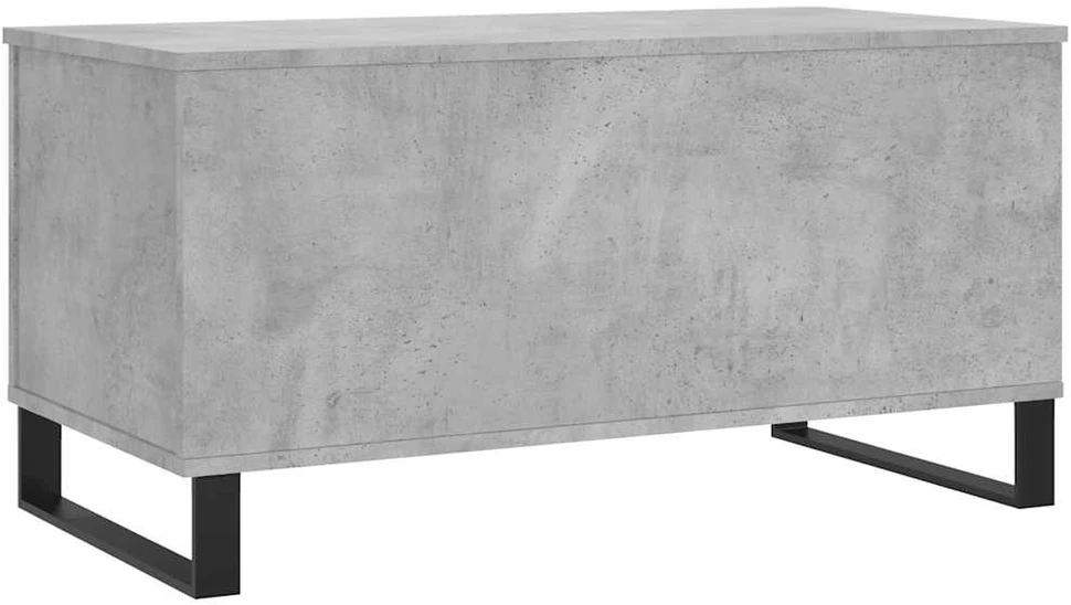 Kavos staliukas, betono pilkas, 90x44,5x45cm, apdirbta mediena