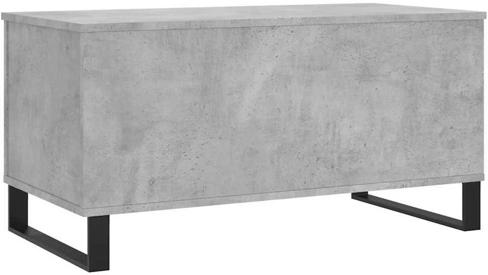 Kavos staliukas, betono pilkas, 90x44,5x45cm, apdirbta mediena