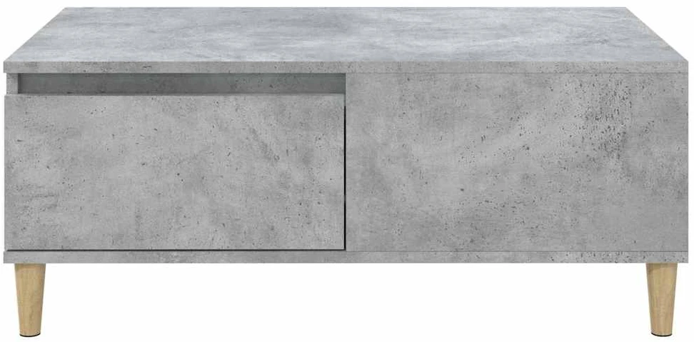 Kavos staliukas, betono pilkas, 90x50x36,5cm, apdirbta mediena
