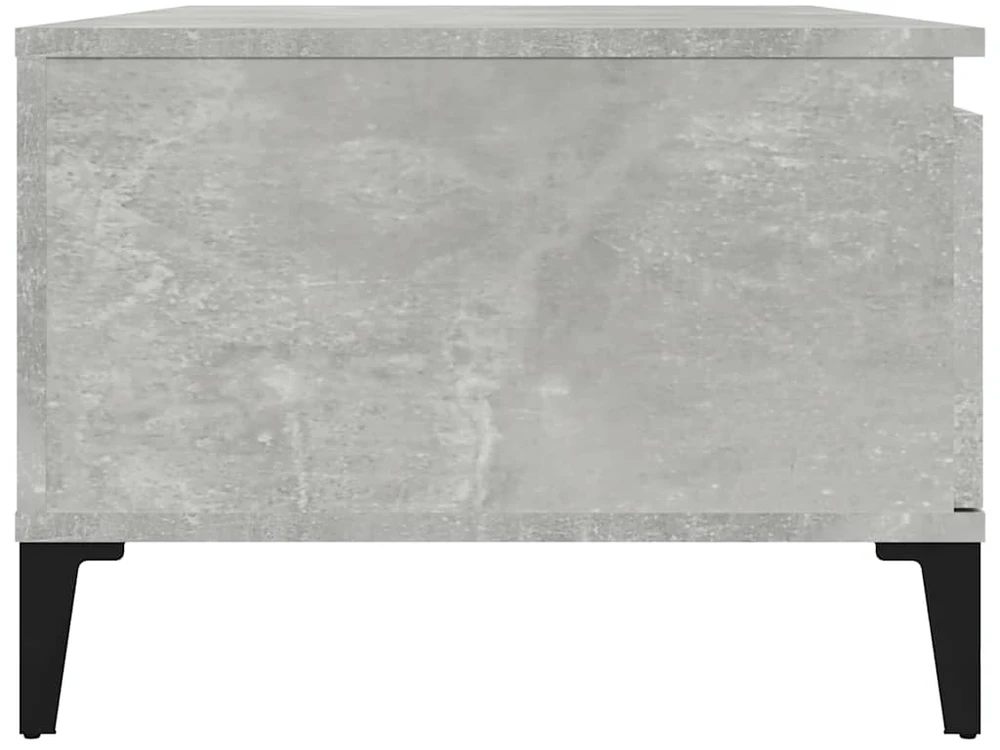 Kavos staliukas, betono pilkas, 90x50x36,5cm, apdirbta mediena