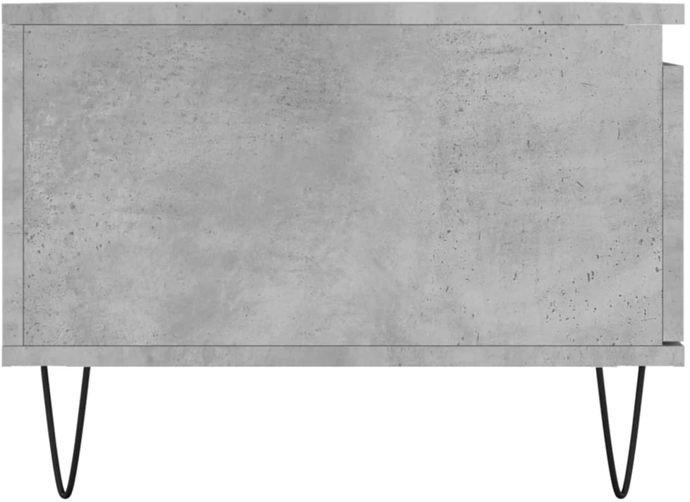 Kavos staliukas, betono pilkas, 90x50x36,5cm, apdirbta mediena