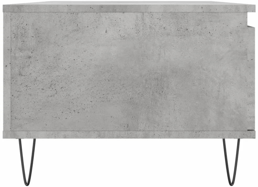 Kavos staliukas, betono pilkas, 90x50x36,5cm, apdirbta mediena