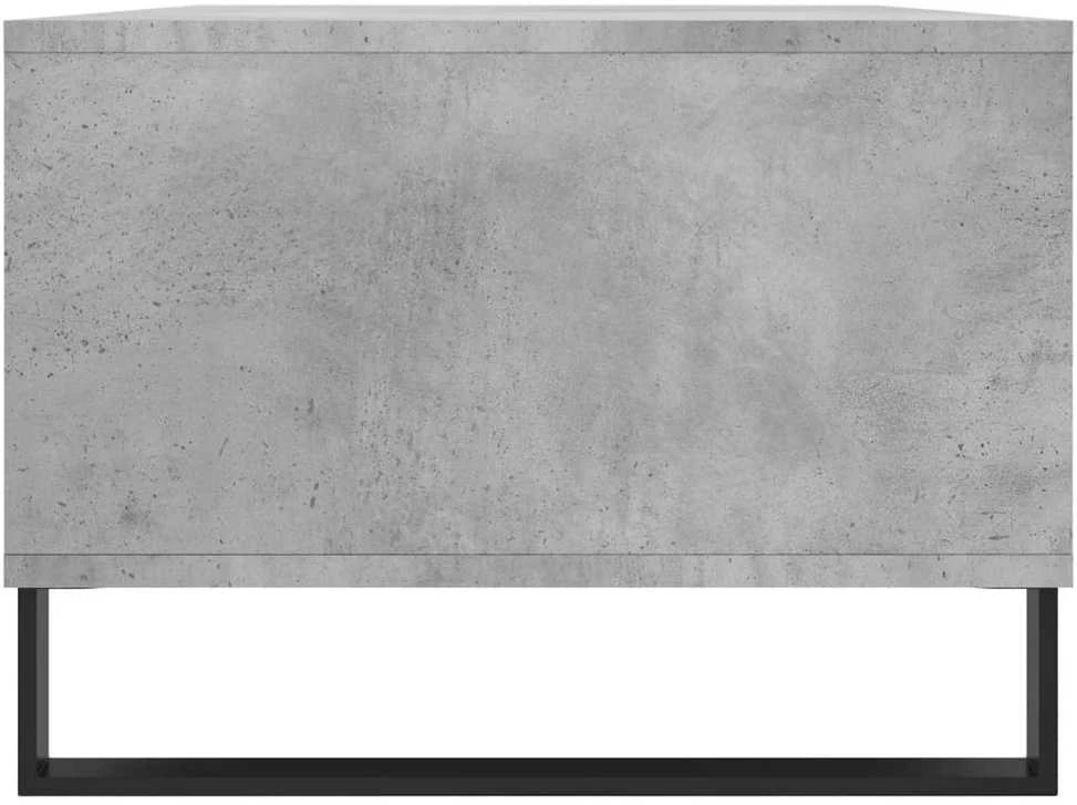Kavos staliukas, betono pilkas, 90x50x36,5cm, apdirbta mediena