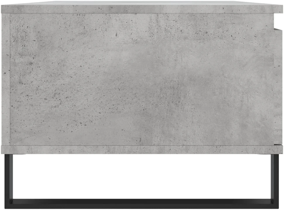 Kavos staliukas, betono pilkas, 90x50x36,5cm, apdirbta mediena