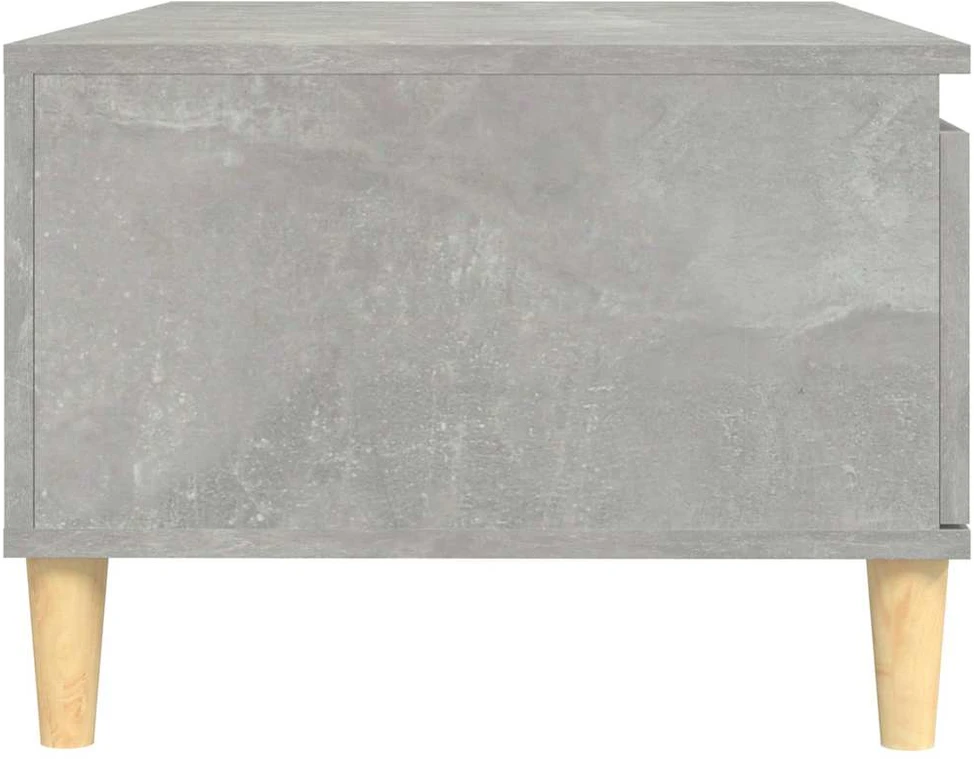Kavos staliukas, betono pilkas, 90x50x36,5cm, apdirbta mediena