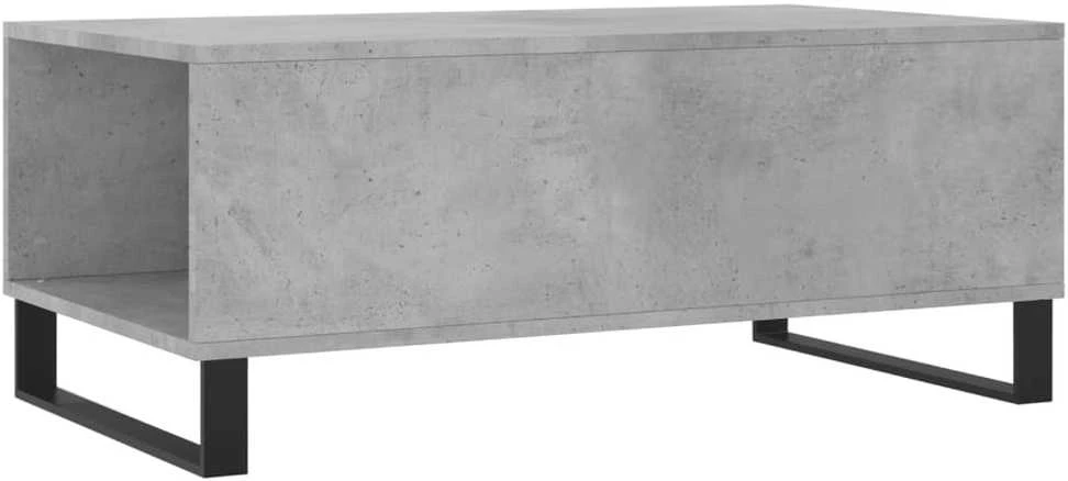 Kavos staliukas, betono pilkas, 90x50x36,5cm, apdirbta mediena