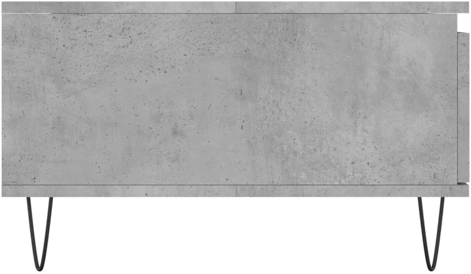 Kavos staliukas, betono pilkas, 90x60x35cm, apdirbta mediena