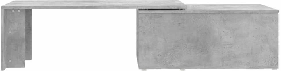Kavos staliukas, betono pilkos spalvos, 150x50x35cm, MDP