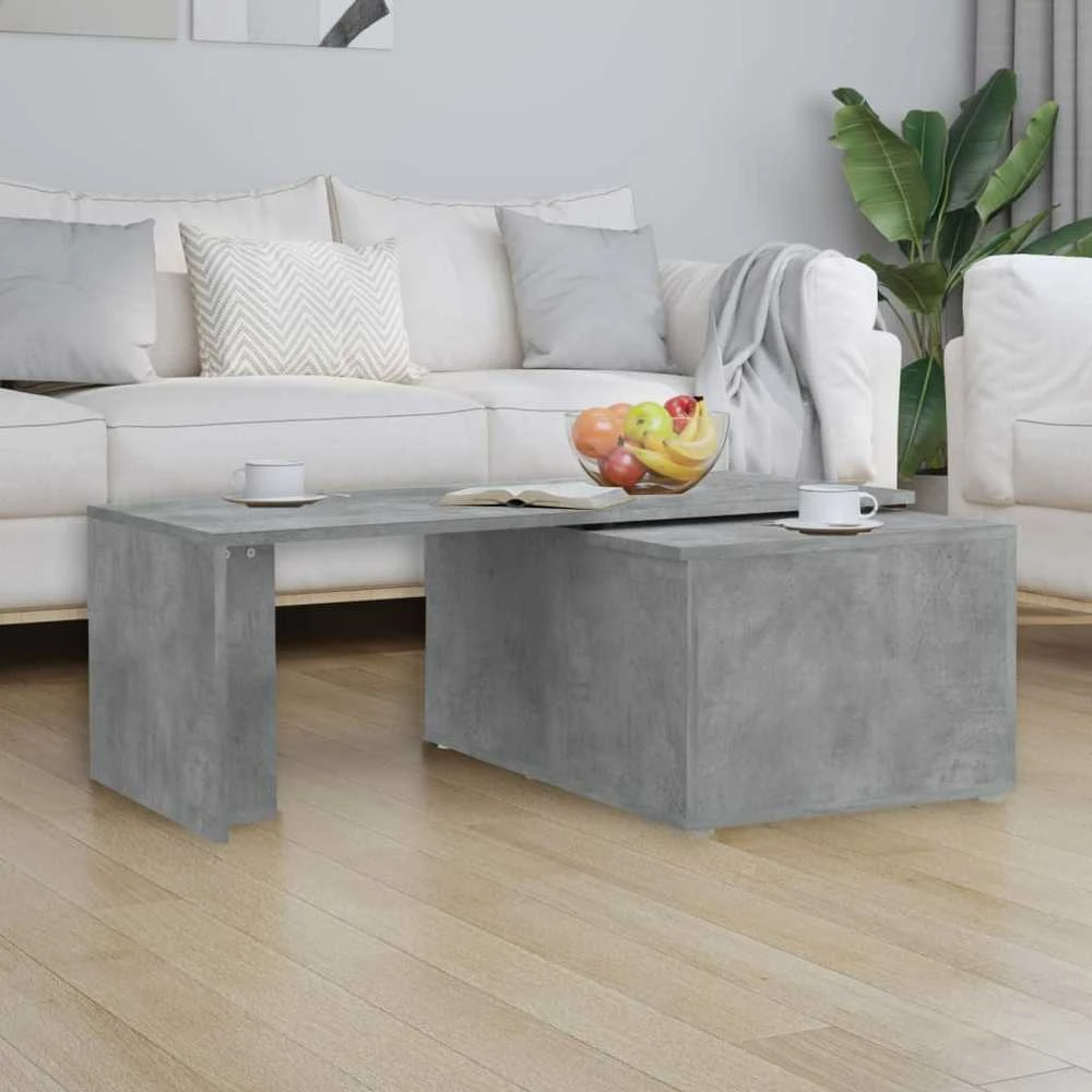 Kavos staliukas, betono pilkos spalvos, 150x50x35cm, MDP
