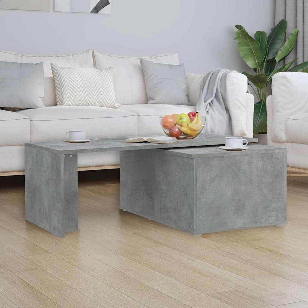 Kavos staliukas, betono pilkos spalvos, 150x50x35cm, MDP