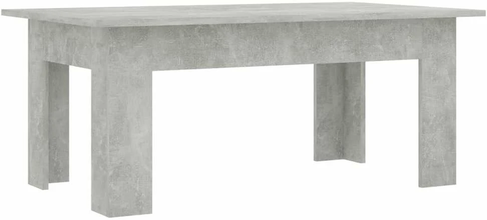 Kavos staliukas, betono pilkas, 100x60x42cm, apdirbta mediena