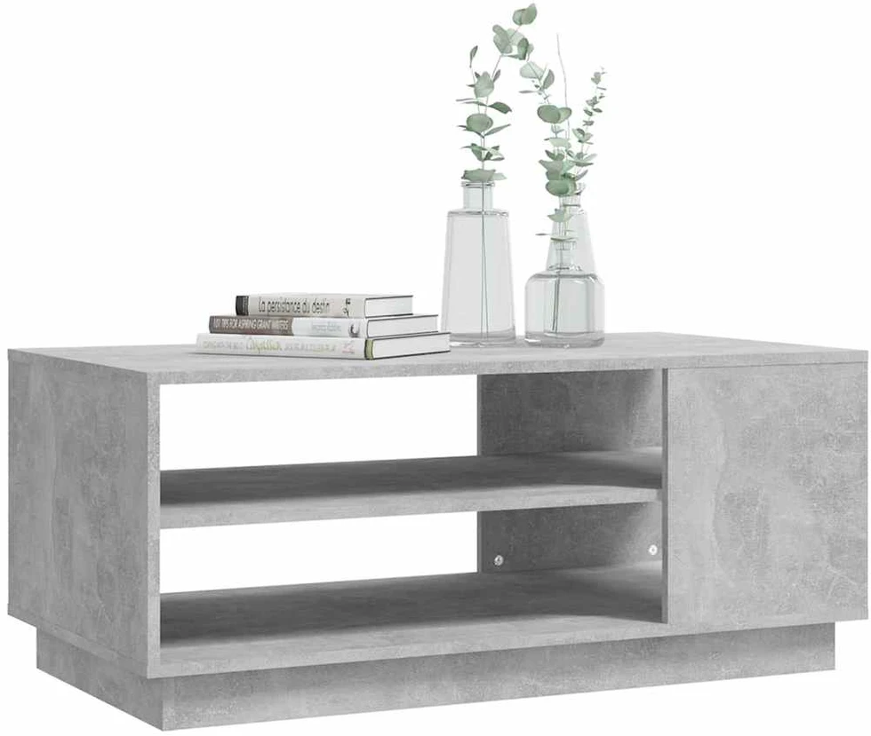Kavos staliukas, betono pilkos spalvos, 102x55x43cm, MDP