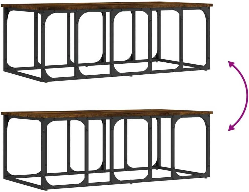 Kavos staliukas, dūminio ąžuolo, 100x50x35,5cm, mediena
