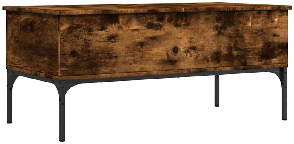 Kavos staliukas, dūminio ąžuolo, 100x50x45cm, mediena/metalas