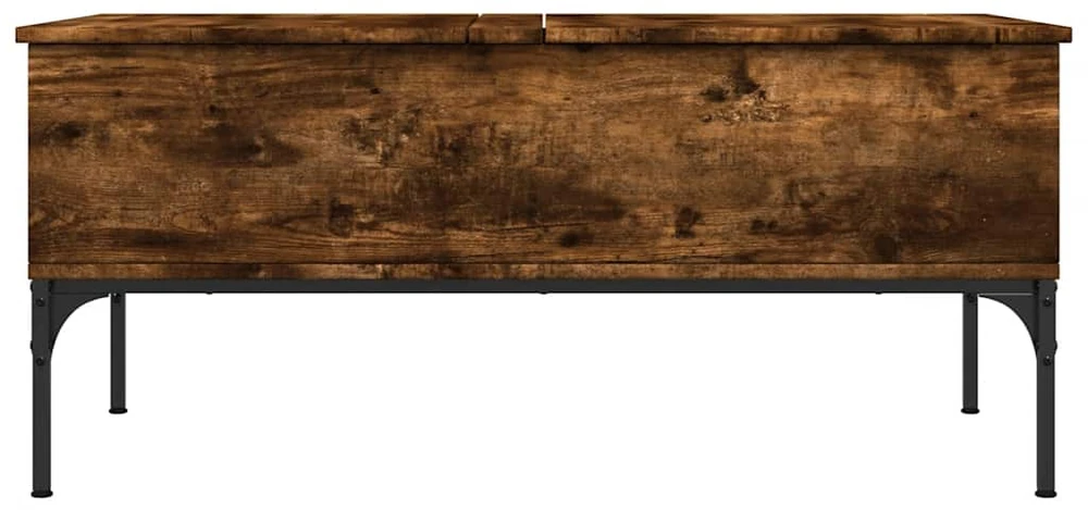 Kavos staliukas, dūminio ąžuolo, 100x50x45cm, mediena/metalas