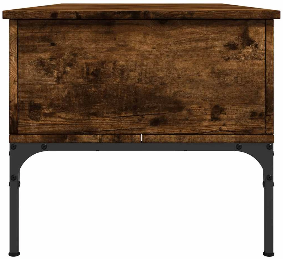 Kavos staliukas, dūminio ąžuolo, 100x50x45cm, mediena/metalas