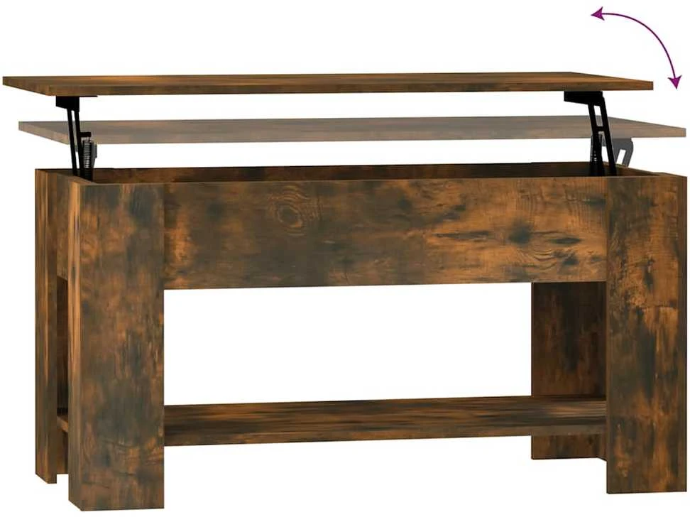 Kavos staliukas, dūminio ąžuolo, 101x49x52cm, apdirbta mediena