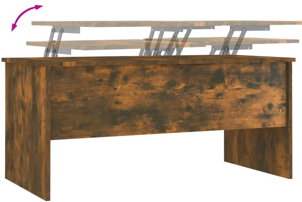 Kavos staliukas, dūminio ąžuolo, 102x50,5x46,5cm, mediena