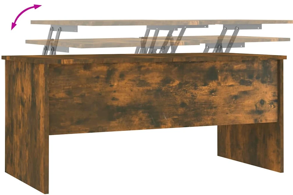 Kavos staliukas, dūminio ąžuolo, 102x50,5x46,5cm, mediena