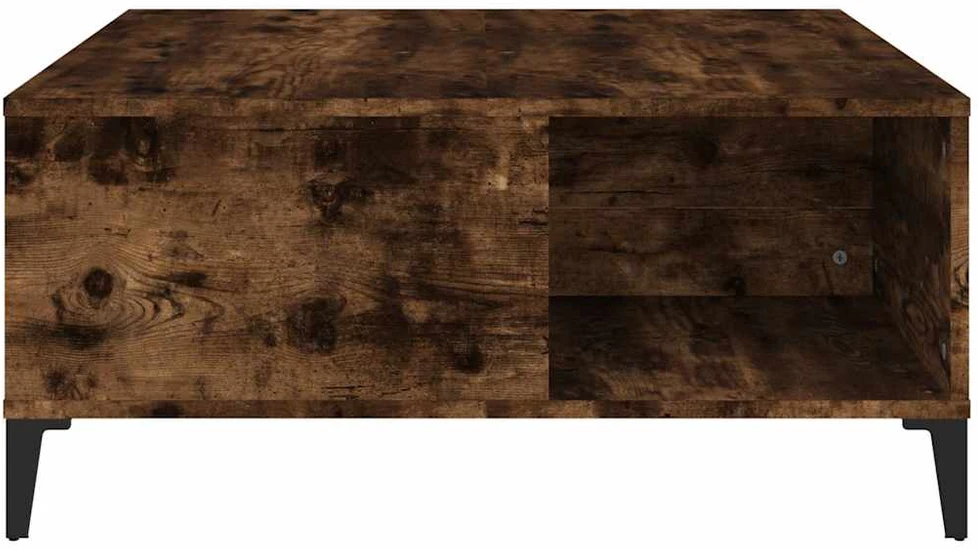 Kavos staliukas, dūminio ąžuolo, 80x80x36,5cm, apdirbta mediena