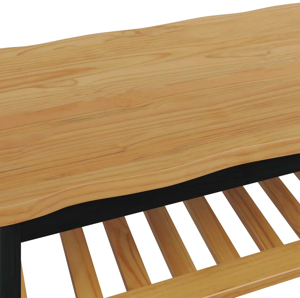 VidaXL Kavos staliukas EKAI Juoda 100 x 60 x 45,5 cm