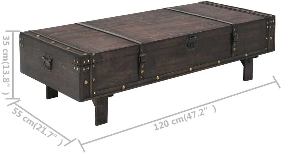 Kavos staliukas, fanera, vintaž. stilius, 120x55x35cm