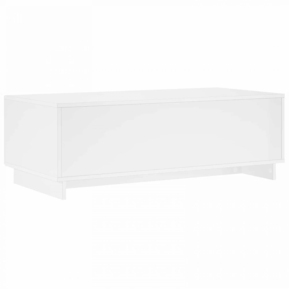Kavos staliukas Itin blizgi balta 102 x 50,5 x 35 cm